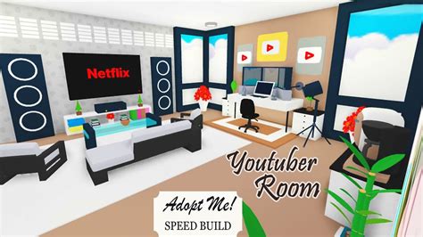 Youtuber Room In Adopt Me Speed Build Roblox Cute Room Ideas Luxury