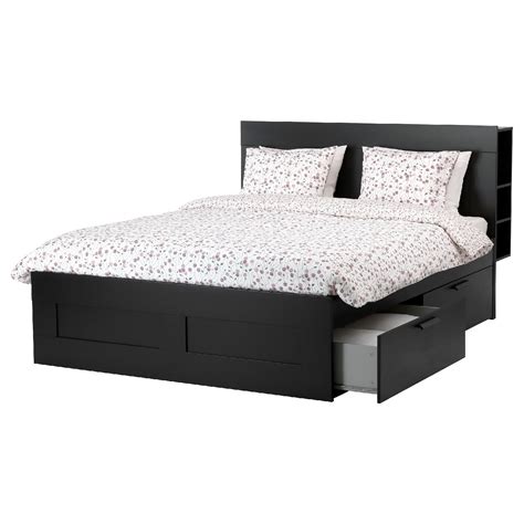 Ikea Brimnes Full Bed W Storage Drawers Nightstand Aptdeco