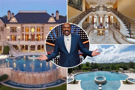 Inside Steve Harveys New 15 Million Mansion Featuring A Massive Gym Sparkling Pool And An