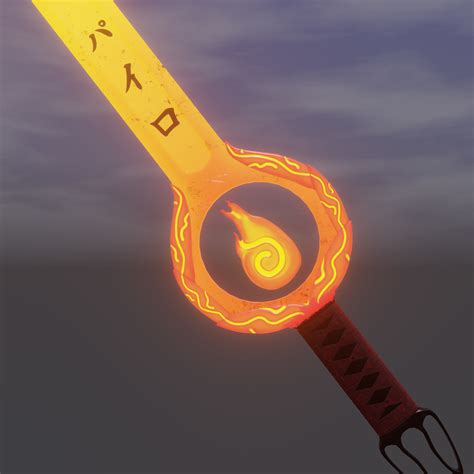 Flame Sword Free Vr Ar Low Poly 3d Model Cgtrader