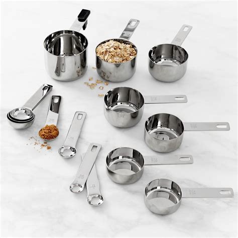 Williams Sonoma Stainless Steel Measuring Cups & Spoons