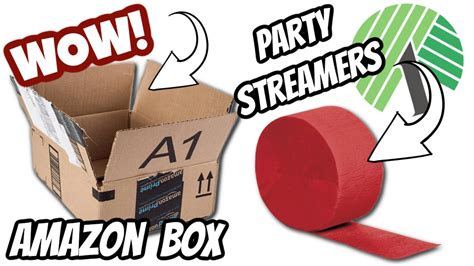 Use Your Amazon Boxes And Party Streamers For This Genius Diy Youtube