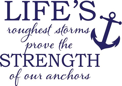 Wallpops Strong Anchor Wall Quote