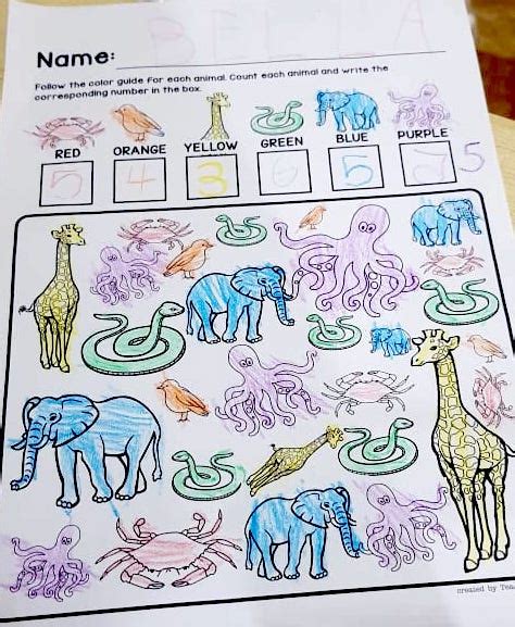 I Spy Animals Worksheet For Preschoolers