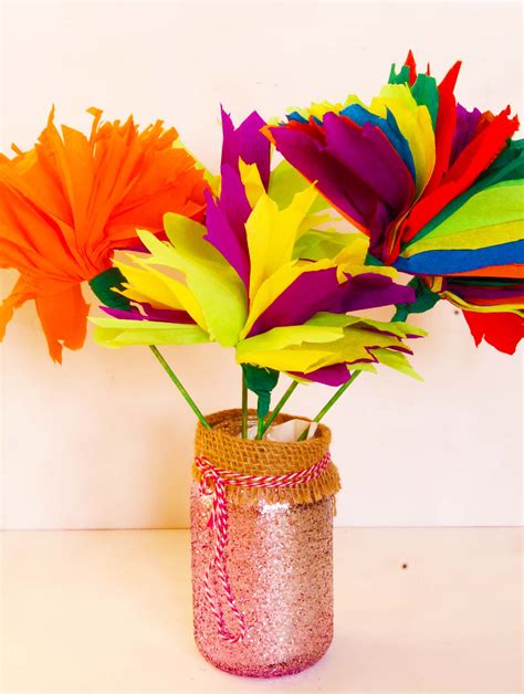 Easy Tissue Paper Flowers Craft For Kids With Video Tutorial