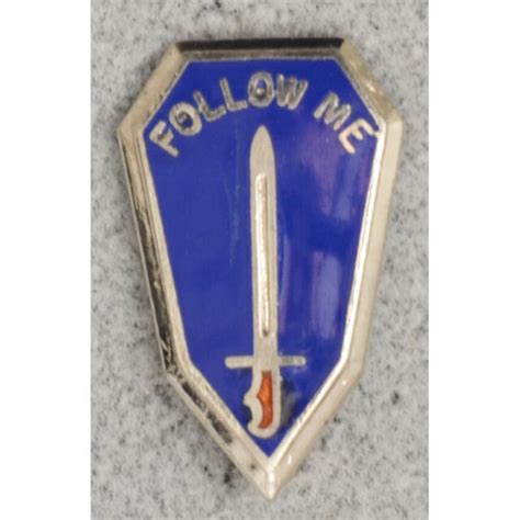 Us Army Infantry School Dui Distinctive Unit Insignia Crest Pin Follow