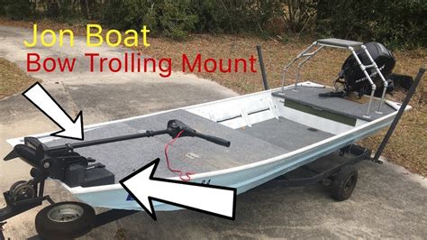 Jon Boat Bow Trolling Mount Youtube