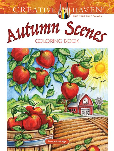 Adult Coloring Creative Haven Autumn Scenes Coloring Book Paperback