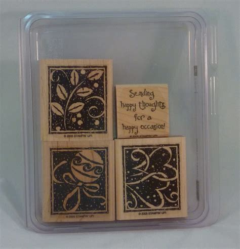 Amazon Com Stampin Up HAPPY OCCASIONS Set Of Decorative Rubber Stamps Retired Arts