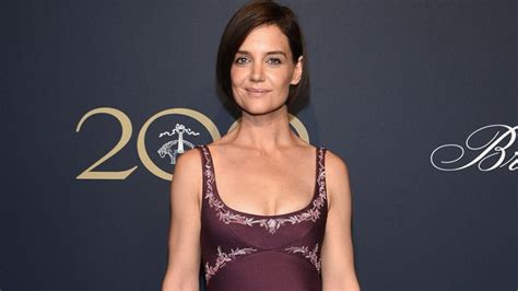 katie holmes wows in chic purple gown at designer gala see the look entertainment tonight