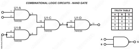 Combinational Logic Circuits Nand Gate Vector Diagram Of The