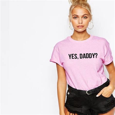 Yes Daddy T Shirt In T Shirts From Womens Clothing On