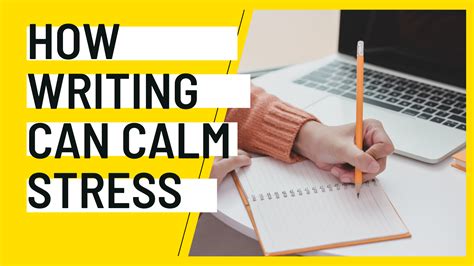 How Writing Can Calm Stress Edita Kaye