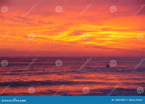 Gorgeous California Pacific Ocean Sunset Spectacular Turning The Sea