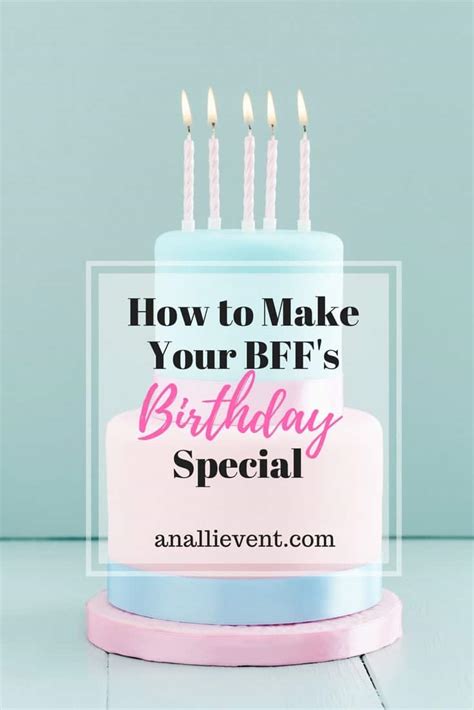 Dye it any random color of the rainbow, or shave it into a mohawk. How to Make Your BFF's Birthday a Special One - An Alli Event