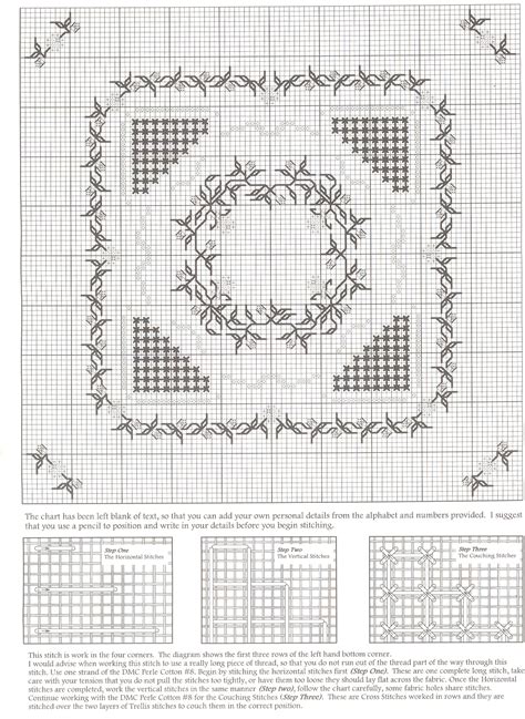 Dimensioni dello schema per punto croce. Schema punto croce Cuscino Nozze 02