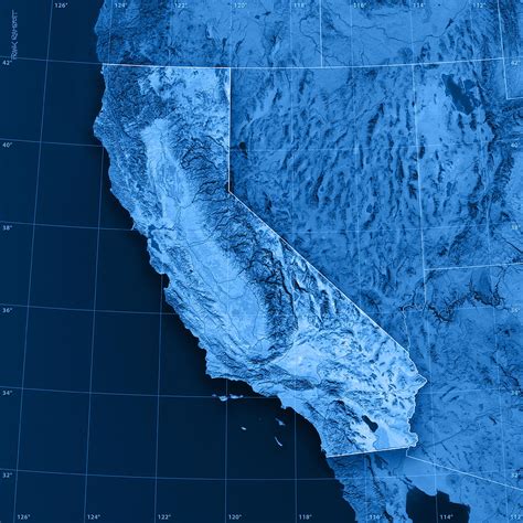 Rated 5.0 out of 5. California Topographic Map Digital Art by Frank Ramspott