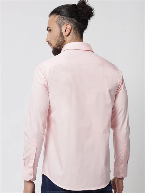 Rose Pink Colour Cotton Shirt For Men Prime Porter