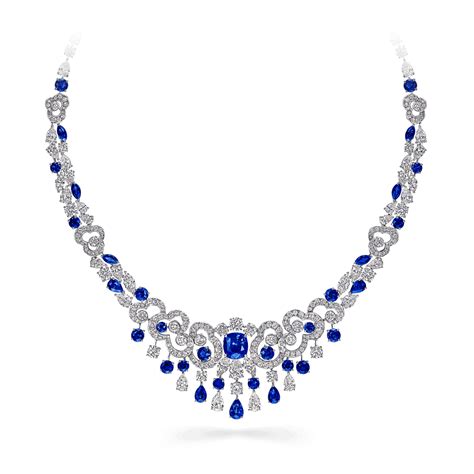 A Graff Nuage Sapphire And Diamond Necklace Sapphire Diamond Necklace