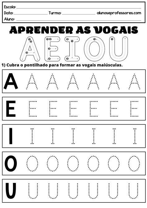 Atividades Com Vogais Ed Infantil