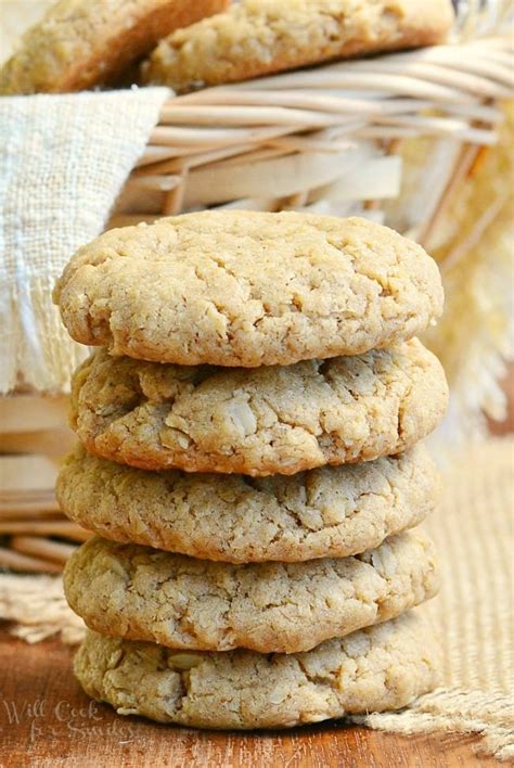 / they are crispy and buttery on the. Soft Almond Butter Oatmeal Cookies - Will Cook For Smiles