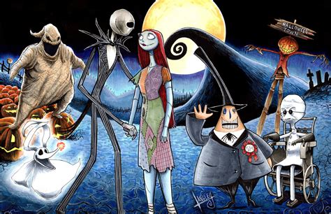 Nightmare Before Christmas Signed 11x17 Art Print Etsy