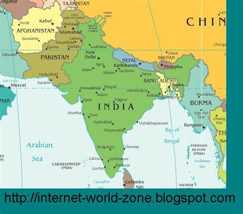 World Map Of India And Pakistan Hayley Drumwright