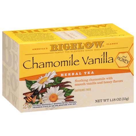 Bigelow Chamomile Vanilla Herbal Tea With Honey Shop Tea At H E B