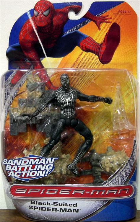Black Suited Spider Man Trilogy Action Figure Hasbro