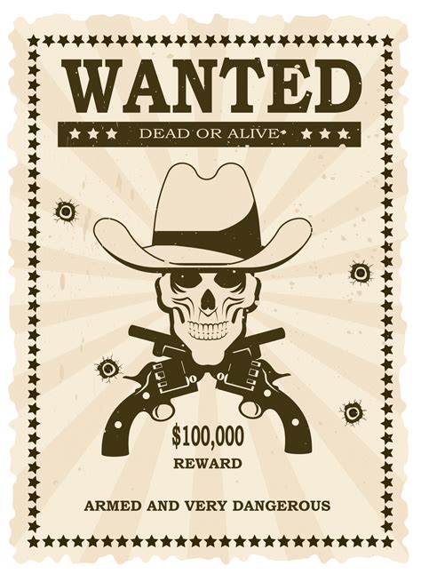 Wanted Vintage Cowboy Poster Free Stock Photo Public Domain Pictures