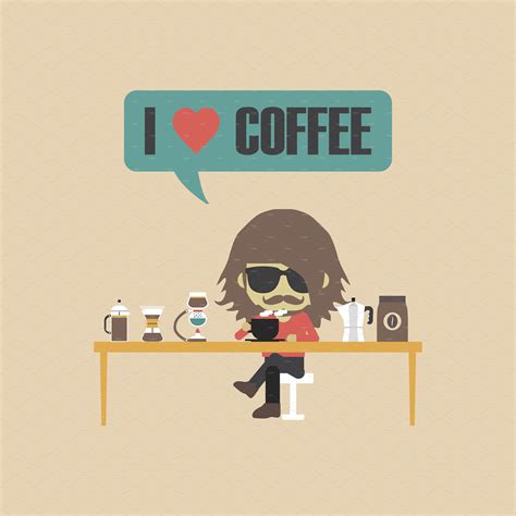 Coffee Lover Custom Designed Illustrations ~ Creative Market