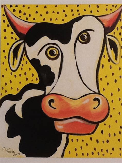 Print Picasso Cow Etsy