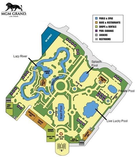 Mgm Grand Pool Map