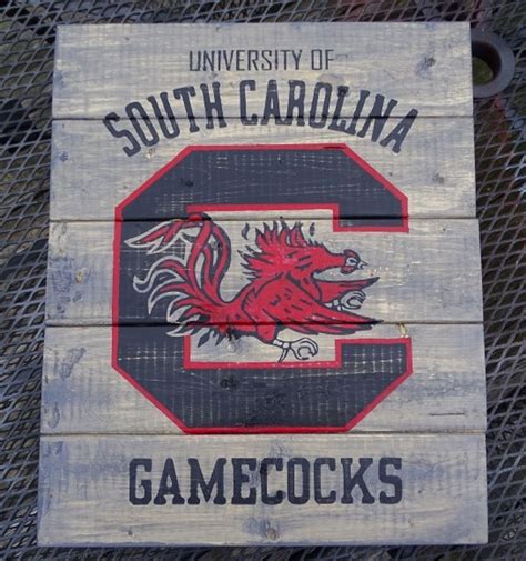 Sc Gamecocks Football Wooden Sign Wooden Signs Gamecocks Wooden Signs Diy