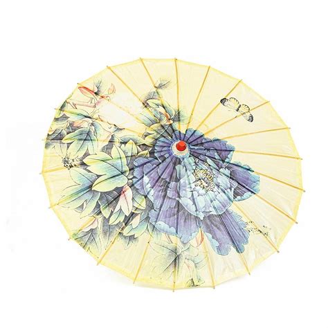 Asian Home Rainproof Handmade Chinese Oiled Paper Umbrella Parasol