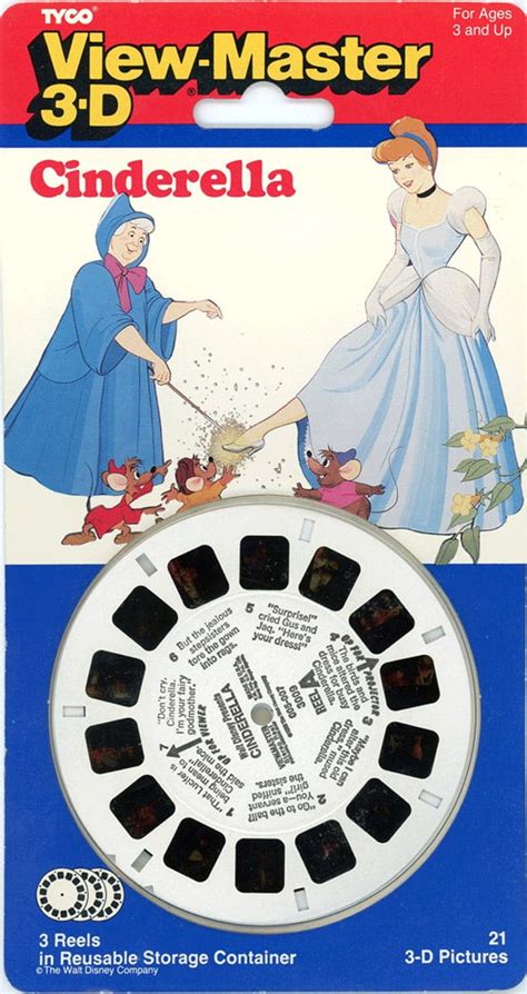 Classic Viewmaster Disneys Cinderella 3reels 21 3d Images