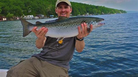Landlocked Atlantic Salmon Fishing Pb Seneca Lake Ny Youtube