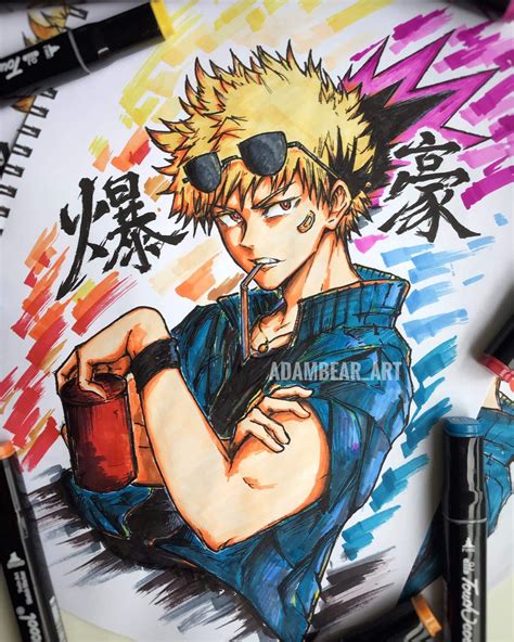 Bakugou Oc Fanart By Me First Time Trying Copic Markers Ranimeart