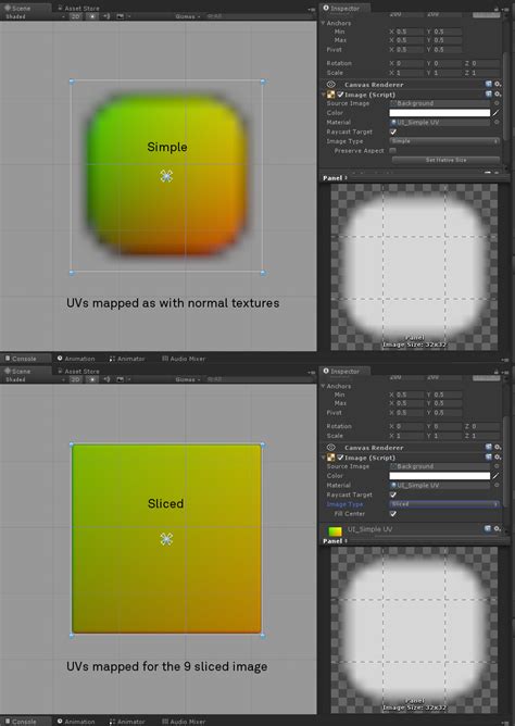 Get Standard Uvs For 9 Sliced Image Shader Unity Forum