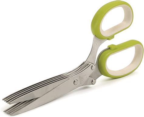Rsvp International Snip Stainless Steel 5 Blade Herb Scissors Green