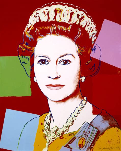 The queen watched the new portrait unveiled on zoom (image: Queen Elizabeth II By Andy Warhol - Guy Hepner