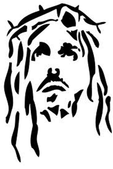 Download jesus images and photos. Free printable stencil - Jesus' face | Coloring pages for ...