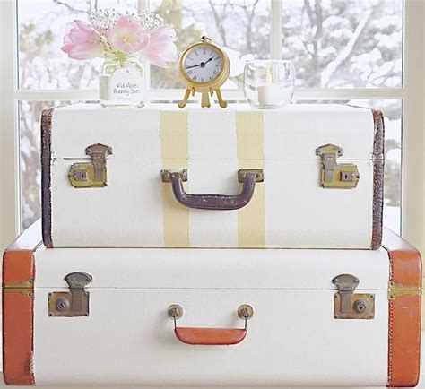 Repurpose A Vintage Suitcase For Your Decor Vintage Suitcase