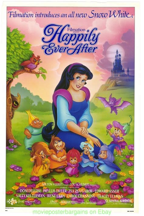 Happily Ever After Movie Poster 27x40 Inch Snow White Film Filmation