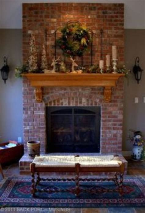 Outstanding 37 Modern Rustic Painted Brick Fireplaces Ideas