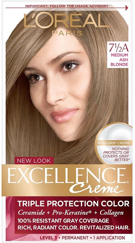 So whether it's your time to shine with excellence fashion, look as young as you feel with excellence creme, go va va vibrant with feria or find your color crush with casting creme gloss, we have the color for you. LOreal Paris Excellence Créme Permanent Hair Color 7.5A ...