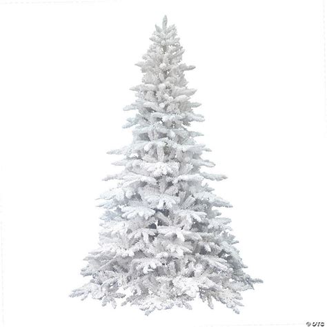 Vickerman 65 Flocked White Spruce Christmas Tree Unlit