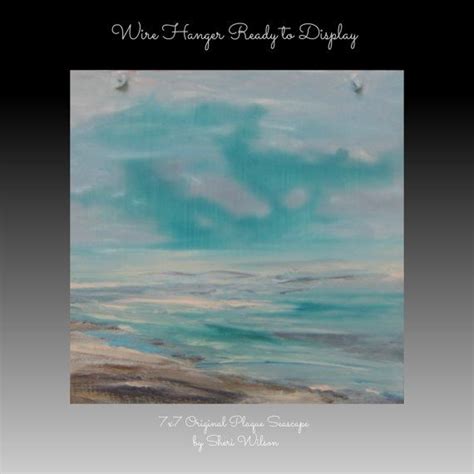 Original Acrylic Turquoise Blue Skies And Sea By Sherischart Diy