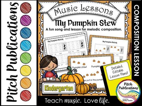 Kindergarten1st Grade Music Lesson Pitchmelody Composition