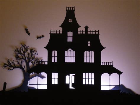 BirshyKat: Haunted House Silhouette